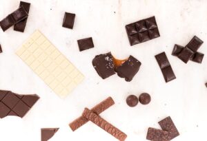 Dark, White, and Milk Chocolate Pieces