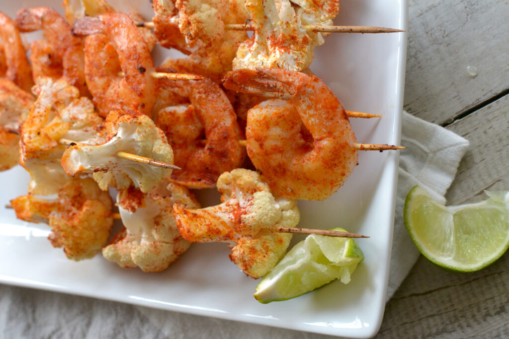 Image for Smoky Shrimp & Cauliflower Skewers