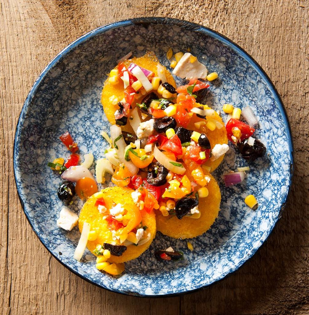Image for Polenta with Corn, Fresh Tomatoes and Ricotta Salata