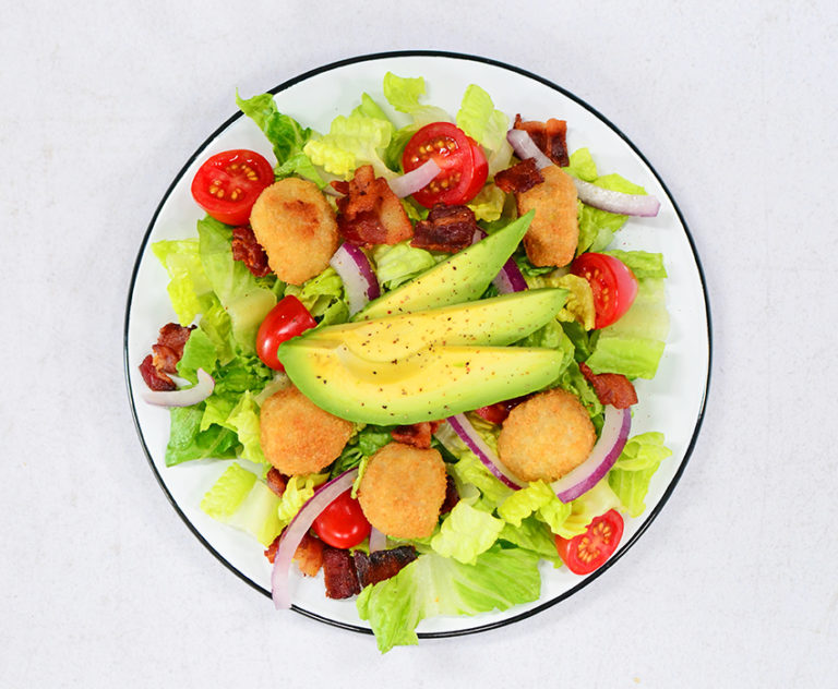 Chicken Nugget Salad With Honey Mustard Dressing Lakewinds Food Coop