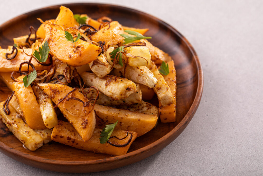 Image for Roasted Roots with Maple Mustard Glaze