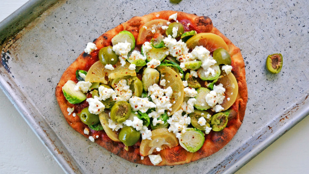 Image for Brussels & Harissa Naan Pizza