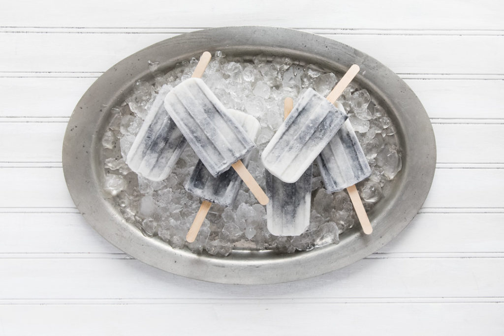 Image for Charcoal Swirled Coconut Popsicles
