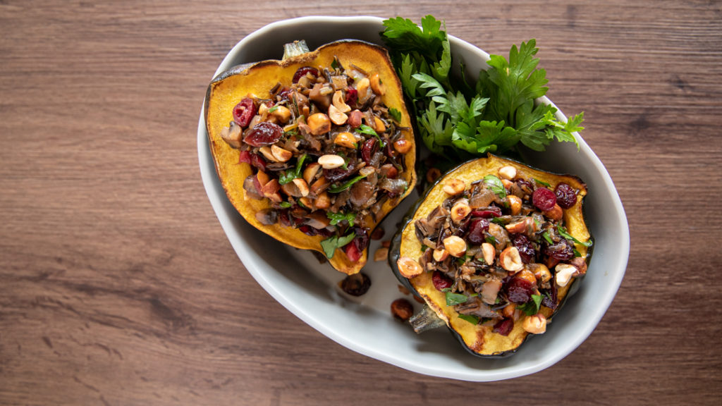 Image for Wild Rice Pilaf Stuffed Acorn Squash