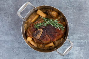 Image for One-Pot Braised Pork Shoulder with Apples and Parsnips