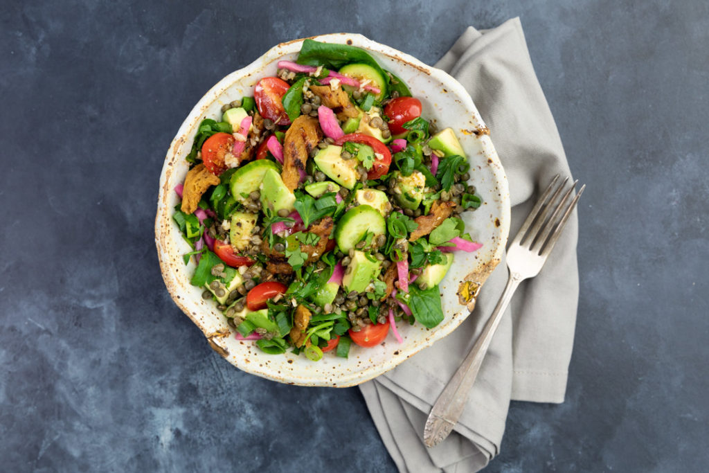 Image for Private: ‘Chicken’ Lentil and Avocado Salad