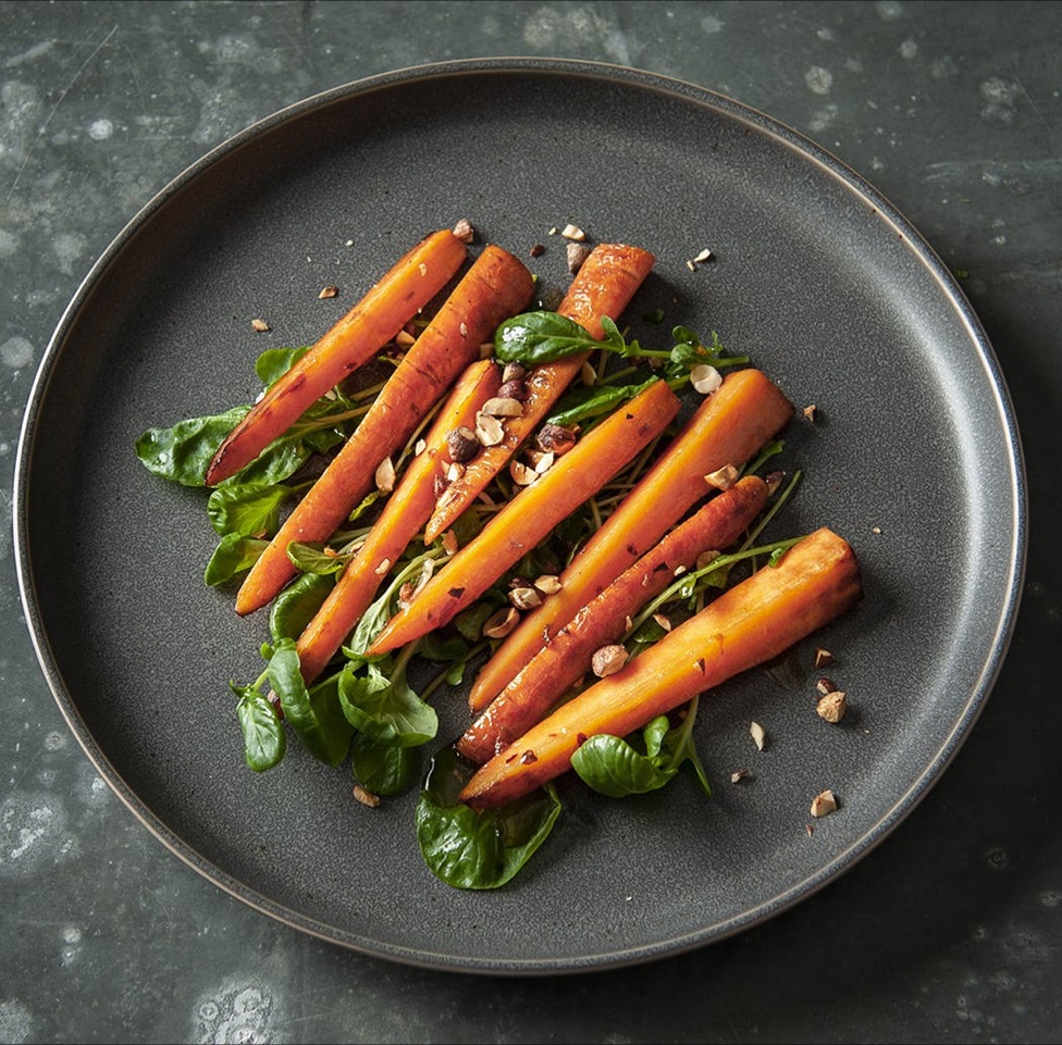 Image for Carrots with Watercress & Hazelnuts