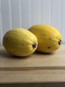 Spaghetti Squash Two on Their Sides