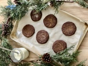 Paleo Ginger Cookies On Tray