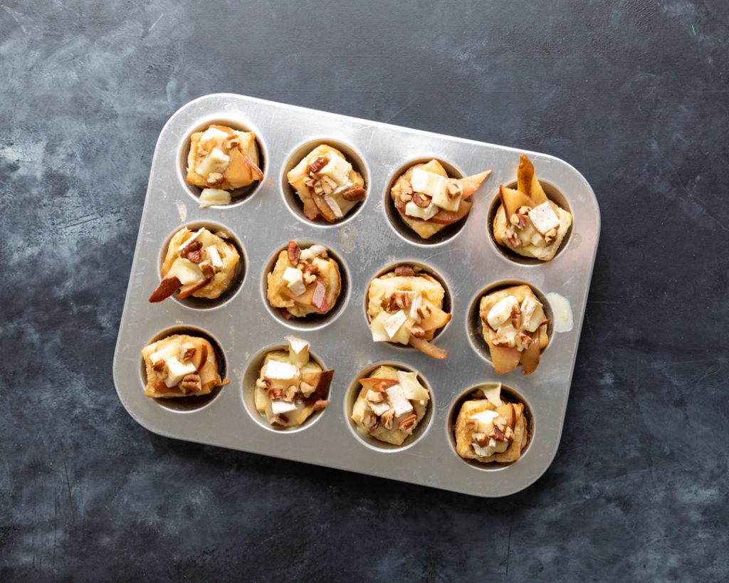 Image for Caramelized Pear and Brie Bites