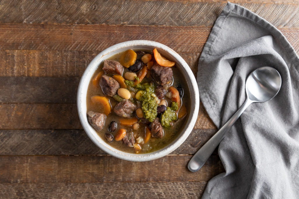 Image for Chunky Beef and Vegetable Soup with Chutney