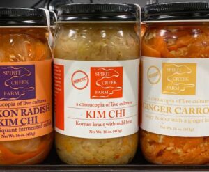Spirit Creek Kimchi in the Refrigerated Section