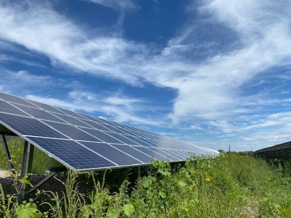 Solar Panel Soaks in the Sun