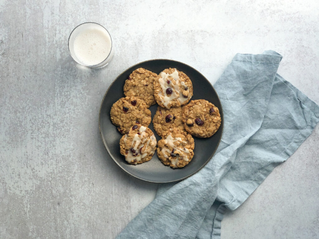 Image for Vegan Oatmeal Cookies with Orange Glaze