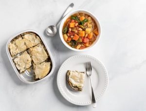 Spinach Pie and Soup