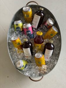Functional Beverages Chill in a Tub of Ice