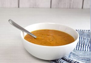 Vegan Dal in a Soup Bowl