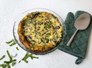 Ramps and Mushroom Frittata