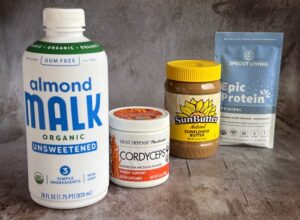 Mary's Shake Ingredients: Almond Milk, Cordyceps, Sun Butter, Epic Protein