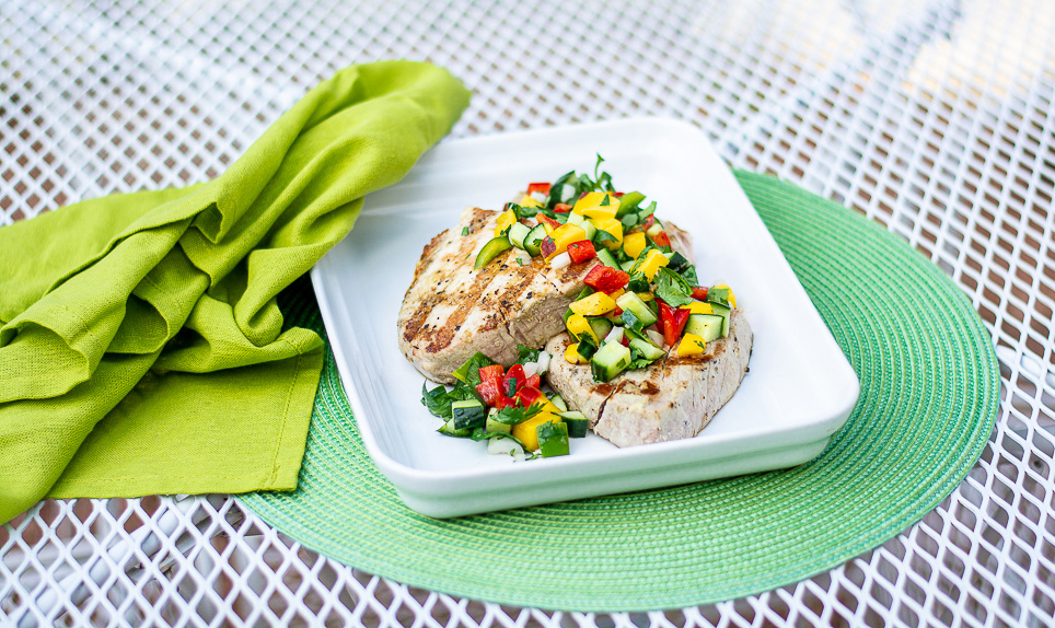 Image for Grilled Tuna Steak with Mango Salsa
