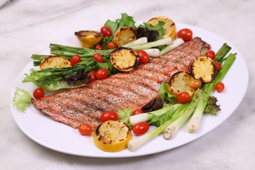 Image for Grilled Salmon with Lemon and Green Onions