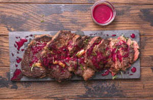 Bison Ribeye Steaks On a Cutting Board