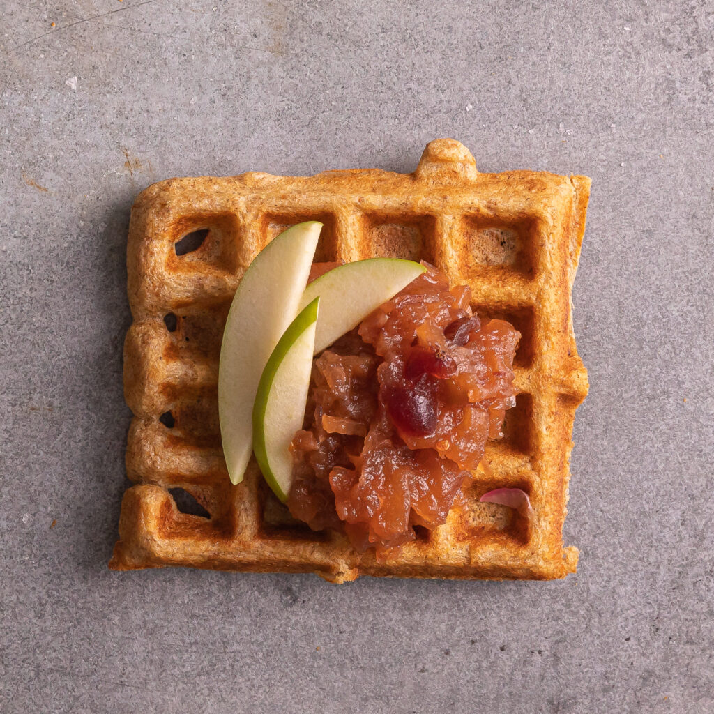 Image for Waffles with Apple Chutney