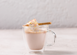 Rose Hot Chocolate Topped with North Mallow