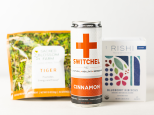 Energizing, No-Caffeine Drinks of Tiger Tea, Switchel, and Rishi Tea