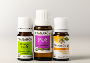 Pranarom Energizing Oils in Sweet Orange, Mental Clarity, and Uplift Blend