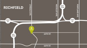 Map of the Richfield Store, South of 62 on Lyndale Avenue.