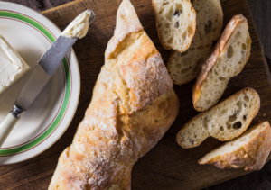 French Baguette with Soft Cheese