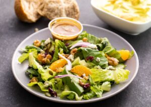 Fresh Deli Salad with Dried Cranberries, Walnuts and Red Onions