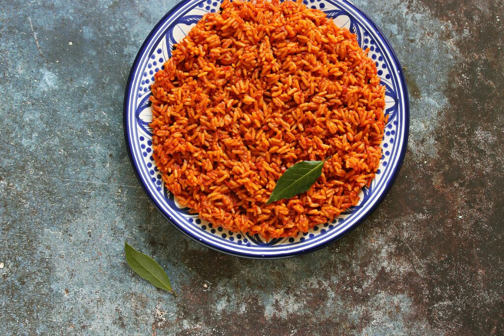 Image for Jollof Rice with Red Pepper Sauce