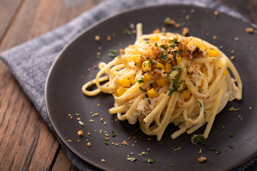 Image for Creamy Crab & Corn Linguine