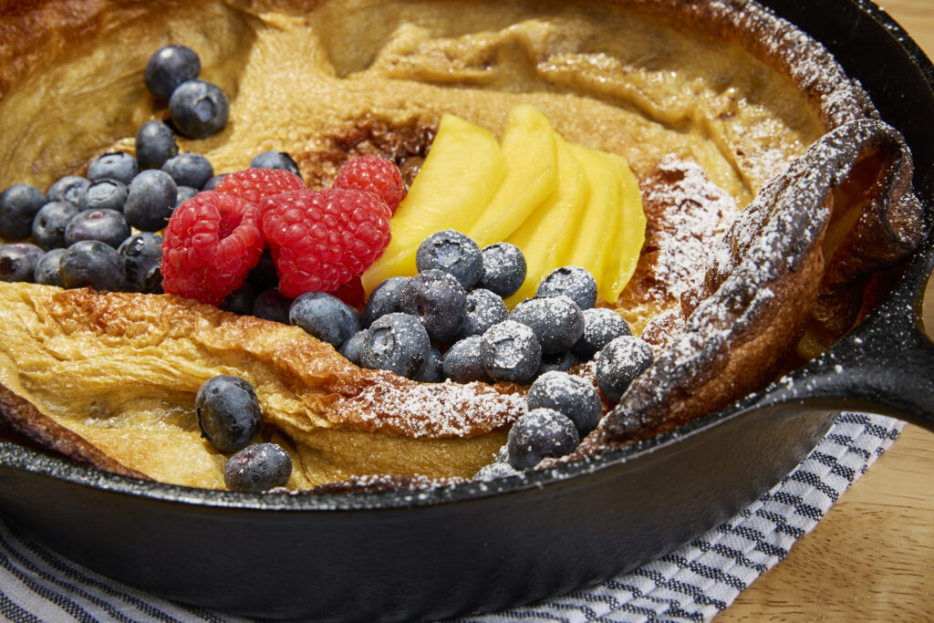Image for Dutch Baby with Mango Sauce