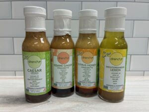 Four Drench Salad Dressings in a Row