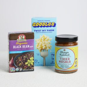 Black Beans, Googles Mac 'N Cheese, And Tikka Masala