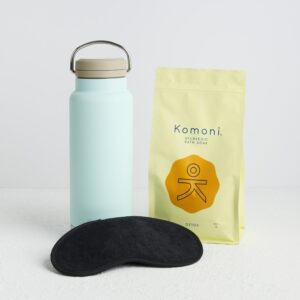 Kleen Kanteen Water Bottle, Komoni Bath Salt, And Sleep Mask