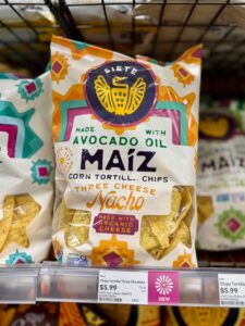 Siete three cheese nacho tortilla chips