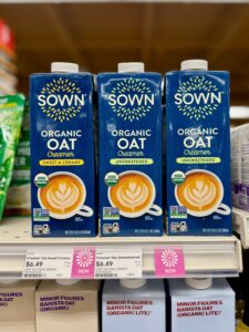 Sown organic creamer