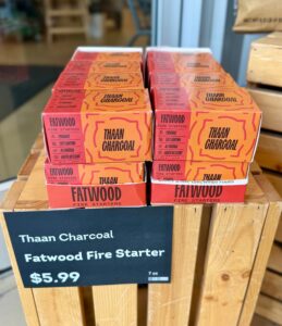 Thaan charcoal fatwood fire starters