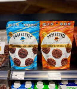 Undercover chocolate quinoa crisps